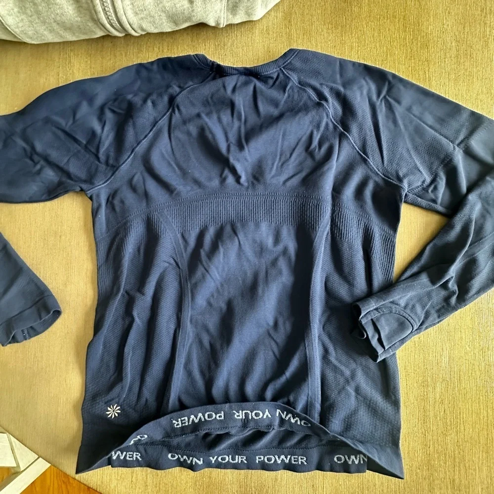 Ivivva Light Gray Hoodie Jacket 10 and Athleta top